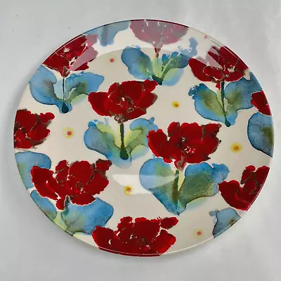 Buy Janice Tchalenko POOLE Pottery POPPY Design Dinner Plate Serving Platter 11.25  • 14.99£