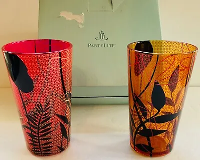 Buy Party Lite Tropical Votive Pair NIB 5 X 3 Inch Candle Holders Glass New • 14.91£