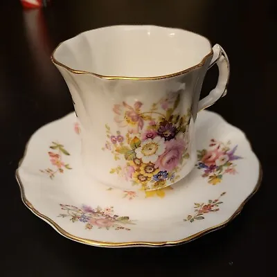 Buy Hammersley Fine Bone China Garden Flower Tea Cup And Saucer Made In England • 11.42£