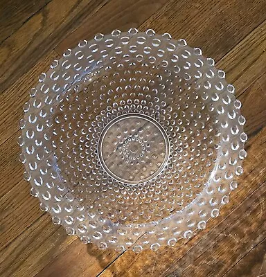 Buy Duncan & Miller Clear Hobnail Depression Glass Bowl From The 1930's • 28.45£
