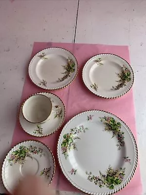 Buy Vintage Staffordshire Teaset Co. Partial Set Pink Floral Pattern • 5.90£