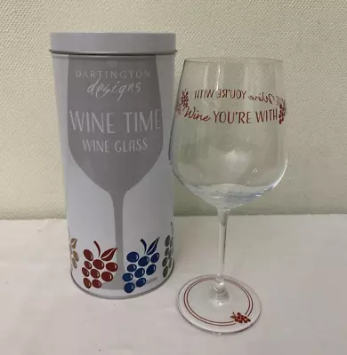 Buy Dartington Designs Wine Glass Wine Time Collection -  Love The Wine You`re With  • 9.99£