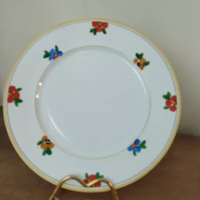 Buy Vintage 1930s, Art Deco, Cartwright & Edwards Hand Decorated Dinner Plate, 26cm • 5.95£