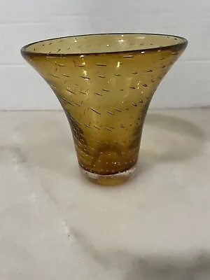 Buy Vintage Mid-Century Whitefriars Crystal Bubble Art Glass Vase • 30.84£