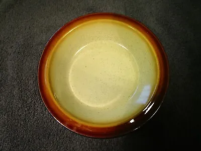 Buy Vintage T G Green Church Gresley Stoneware Rimmed Soup Bowl Cornishware Brown  • 5.95£