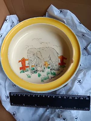 Buy Royal Staffordshire Children’s Nursery Bowl Vintage Elephant Joan Shorter • 9£