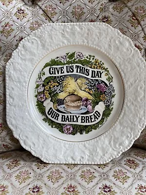 Buy LORD NELSON Pottery Plate ‘Give Us This Daily Bread’ VINTAGE • 23.75£