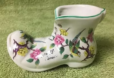 Buy Vintage Old Foley James Kent Staffordshire  Chinese Rose  Porcelain Shoe • 20.65£