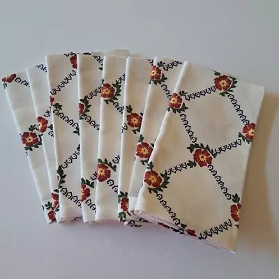 Buy Nicholas Mosse Old Rose Pattern Cloth Napkins Set Of 8 • 45.47£