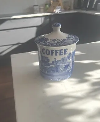Buy Spode Blue Italian Coffee Canister • 20£