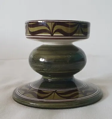 Buy Vintage Retro Jersey Pottery Green Candle Holder • 8£