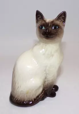 Buy Vintage Beswick Siamese Cat Sitting Model 1887 Perfect 4  Tall • 12£