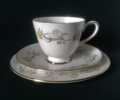 Buy Tuscan Braemar Tea Trio Bone China Teacup Saucer And Side Plate Yellow Flowers • 44.95£