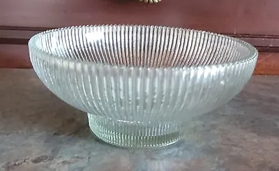 Buy Hoosier Glass 4054 Bowl 6.5  Clear Ribbed Excellent Condition • 9.17£