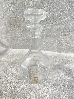 Buy Vintage Cut Glass Decanter Dunhill Branded Design With Stopper • 99.99£