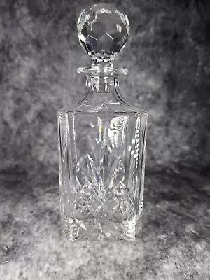 Buy Edinburgh Crystal Glass Square Whiskey Decanter + Stopper  Fan / Diamond Pattern • 17.99£