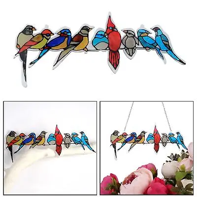 Buy Hummingbirds Stained Glass Kids Ornaments  Mobile Hanging Decor • 4.91£