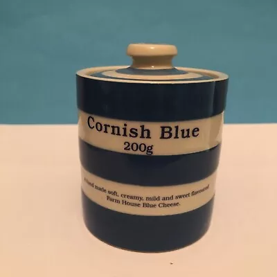 Buy Rare T G Green Cornishware Cornish Blue Cheese Special Edition Lidded Jar Pot • 12£