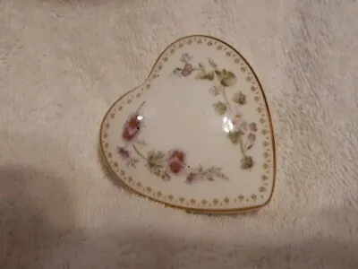 Buy Wedgwood Mirabelle Heart Shaped Bone China Trinket Box • 7.50£