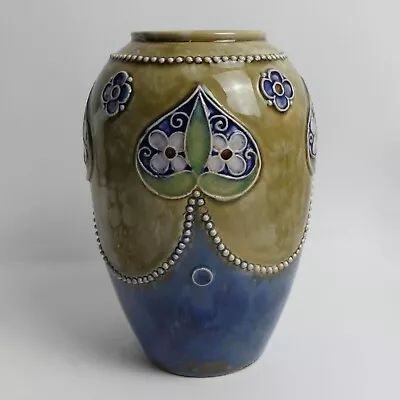 Buy A Decorative Royal Doulton Art Pottery Vase C.1910 • 60£