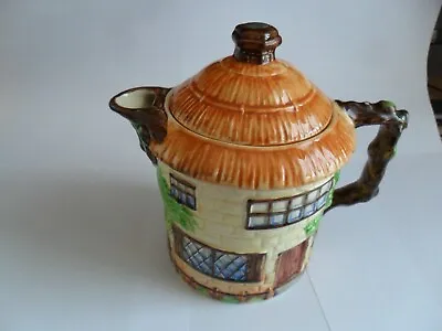 Buy 1950s Vintage Beswick Ware Thatched Cottage Teapot And Butter Dish, Hand Painted • 35£