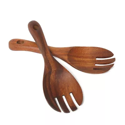 Buy Sporks Wooden Forks Wood Tableware Wood Spoon Salad Servers Wooden Sporks • 8.57£