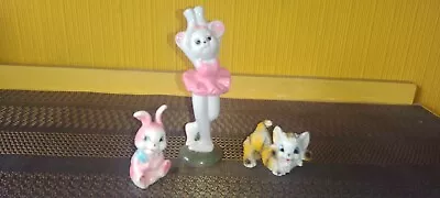 Buy Vintage Rabbit Porcelain Ceramic Bunny, Mouse And Cat Figures Retro Kitsch  Rare • 5£