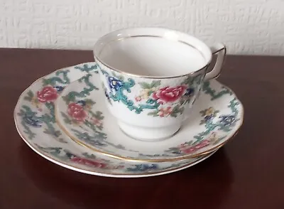 Buy Vintage Royal Doulton Booths Floradora TC1127 China Cup, Saucer & Side Plate  • 10£