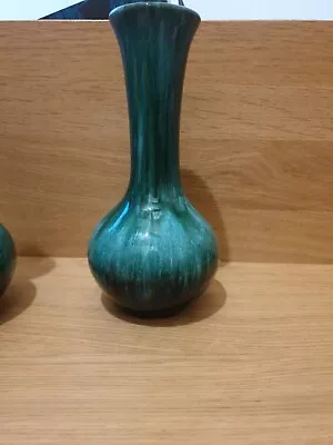 Buy Blue Mountain Pottery - BMP, Blue/Green Drip Glaze Vase • 5£