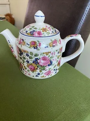 Buy Vintage Sadler Olde Chintz Pattern Small Teapot Back Stamped Made In England  • 4£