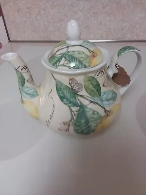 Buy Kent Pottery Ashley Grace Collection Teapot With Lemons And Butterflies • 30.35£