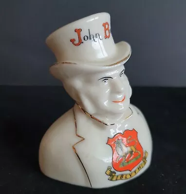 Buy WW1 British Non-Maker Marked Crested China John Bull Character With Blyth Crest • 45£