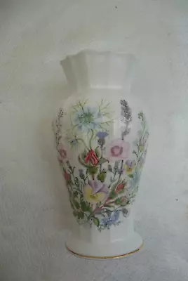 Buy Aynsley  Wild Tudor  Fine Bone China Vase 6ins, 15cms High • 10£