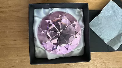 Buy Rosenthal   Diamond  Crystal Glass Paperweight Rose • 20£