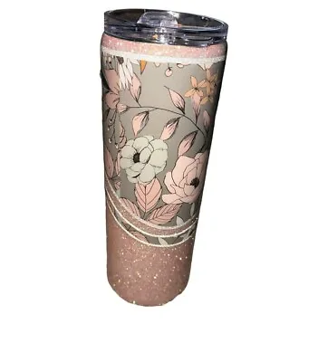 Buy Simply Bri Creative Tall Coffee Tea Cup Flowery Sparkly Mug NEW! • 23.57£