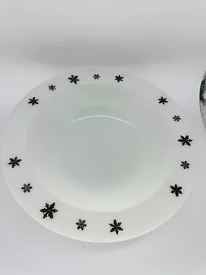 Buy Vintage Pyrex Snowflake Bowl 26cm Milk Glass • 12£