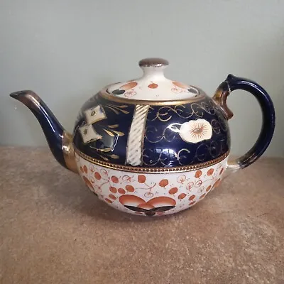 Buy Antique 1920s, Gaudy Welsh Teapot, Oyster Or English Imari Pattern - 1.75 Pints • 7.95£