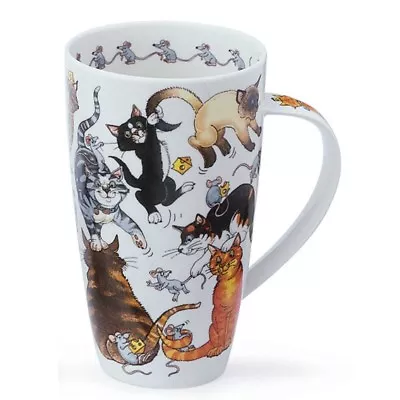 Buy Dunoon Pussy Galore Cats Jumbot Cup Tea Mug Coffee Mug Henley 0.55L • 31.02£