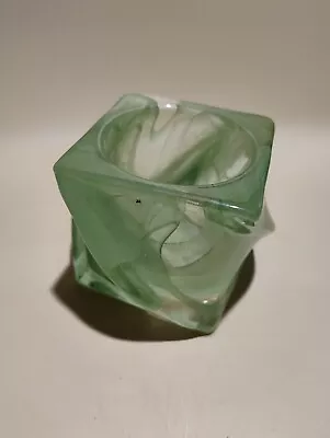 Buy Heavy Green Glass Votive Candle Tea Light Holder Ideal Desk Tidy Or Paper Weight • 10£