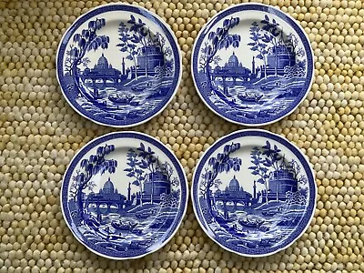 Buy SPODE POTTERY ITALIAN BLUE COLLECTION ROME DINNER PLATES X 4 NEW UNUSED • 21.99£
