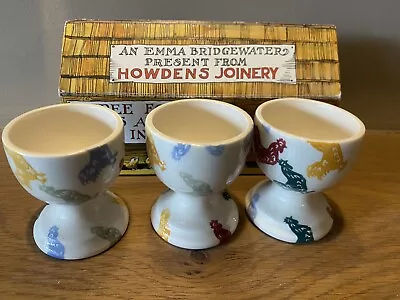 Buy Emma Bridgewater Howdens Joinery Cockeral Chicken Egg Cups X 3  New • 14.99£