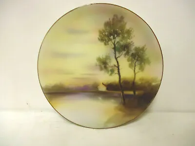 Buy Antique Noritake China Ware Bread Plate With Lake And House Image • 42.52£