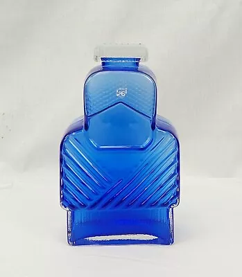 Buy Finnish Helena Tynell, Riihimäen Lasi, Isoäiti Grandma Blue Glass Decanter • 325£