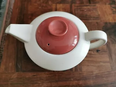 Buy Beautiful Poole Pottery Twin-tone Indian Red And Magnolia Teapot  • 20£