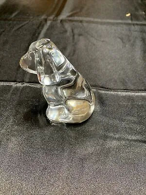 Buy BACCARAT France Glass Crystal HOUND SPANIEL DOG PUPPY Danbury Mint Exclusive 3” • 84.88£