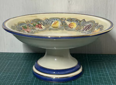 Buy Vintage 1960 Cercapia Porcelain Fruit Bowl Portugal Hand Made Collectible • 26.99£