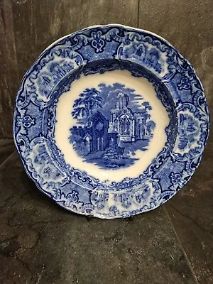 Buy George Jones & Sons Abbey 1790 Blue White China Bowl Soup Bowl Deep Plate • 15£