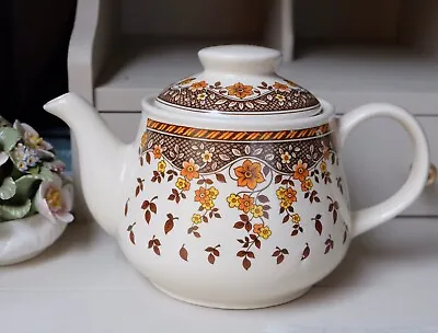 Buy Lovely Vintage SADLER ENGLAND Tea Pot Autumn Retro Pattern Design  • 15.99£