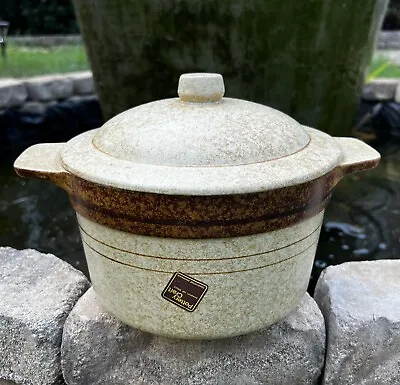 Buy Vintage 1970s Pottery Craft Stoneware Pot With Lid 2.5 Qt. • 30.35£