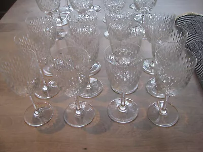 Buy 12  Baccarat  Paris  Crystal Wine - Water  Glasses 6 3/8  High. • 1,440.75£